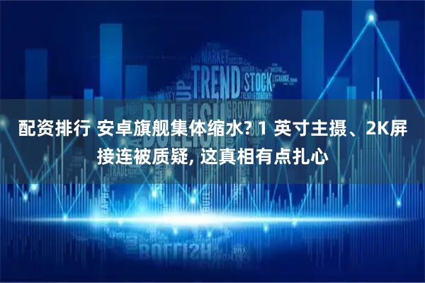 配资排行 安卓旗舰集体缩水? 1 英寸主摄、2K屏接连被质疑, 这真相有点扎心